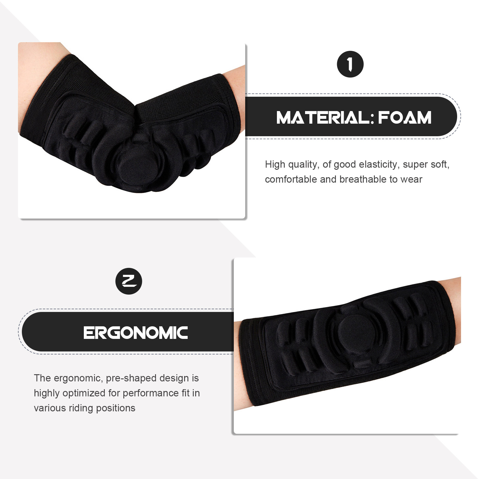 Elbow Pads Guard for Cycling M - Mountain Biking Elbow Pads のレビューと価格
