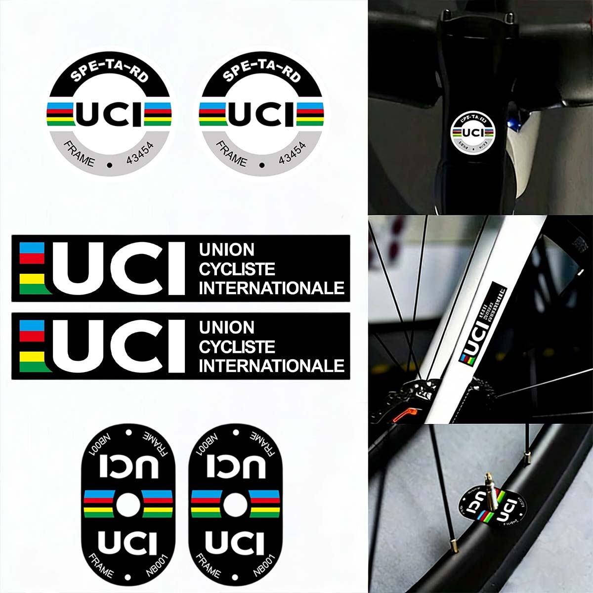 UCI Style Cycling Decor Sticke - Mountain Biking Uci のレビューと価格