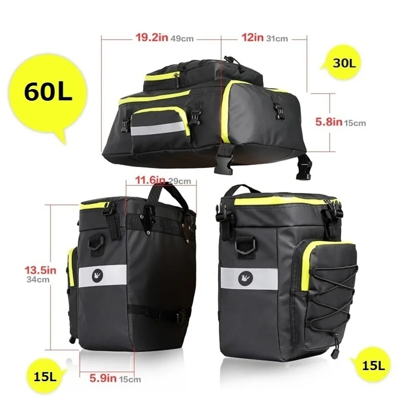 60L 3 In 1 Mountain Road Bicyc - Mountain Biking Fanny Pack のレビューと価格