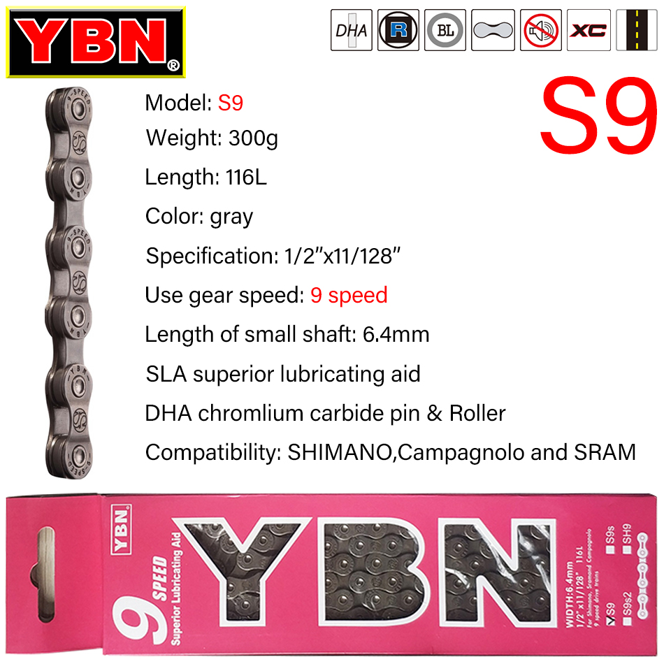 YBN Bicycle Chain 8/9/10/11/12 - Cassette 11 Speed のレビューと価格