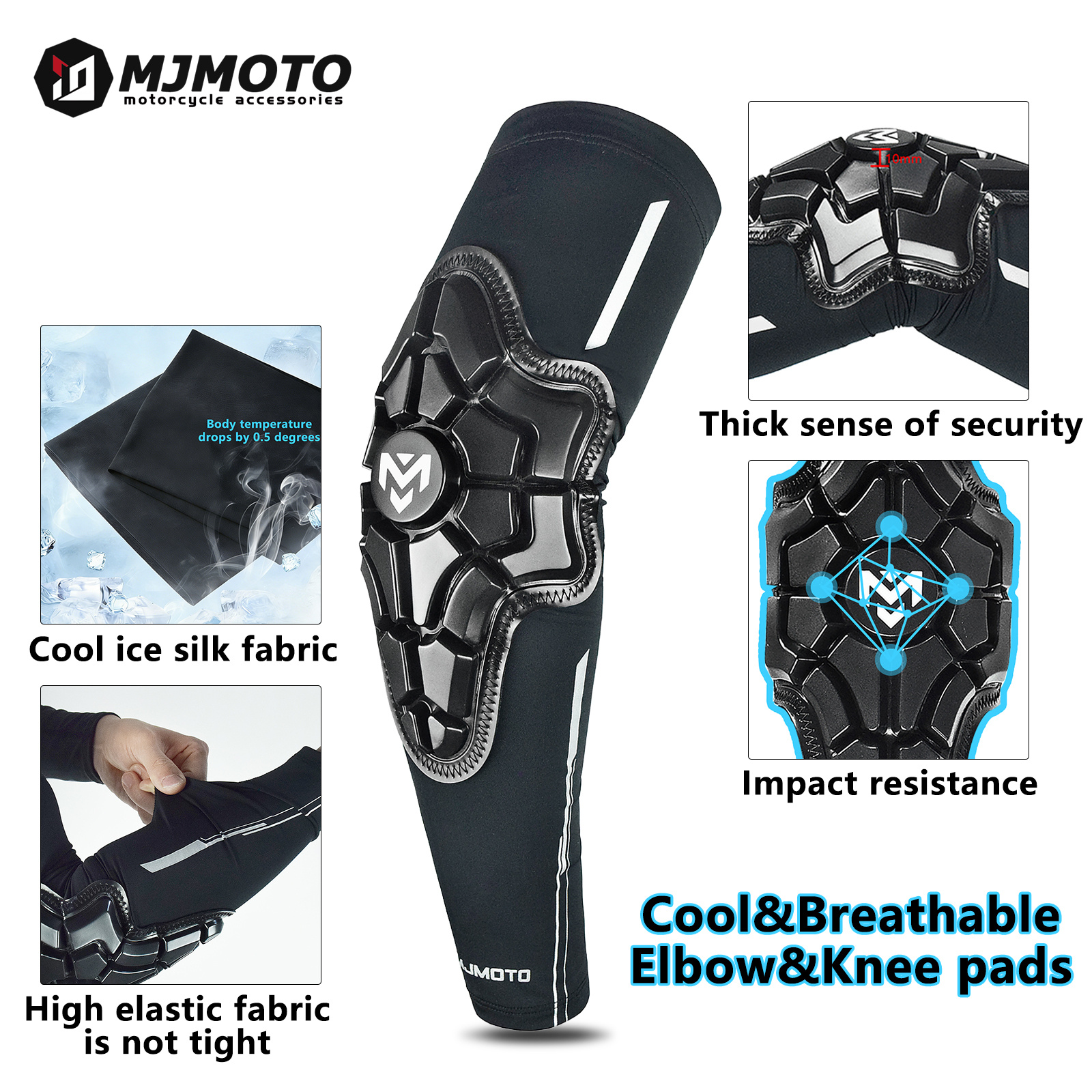 Summer Ice Silk Motocross Elbo - Mountain Biking Elbow Pads のレビューと価格