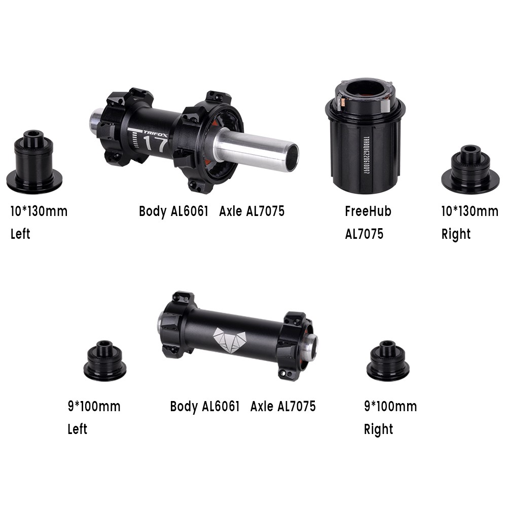 TRIFOX Road Bike Hubs 6 Bearin - Cassette 11 Speed のレビューと価格