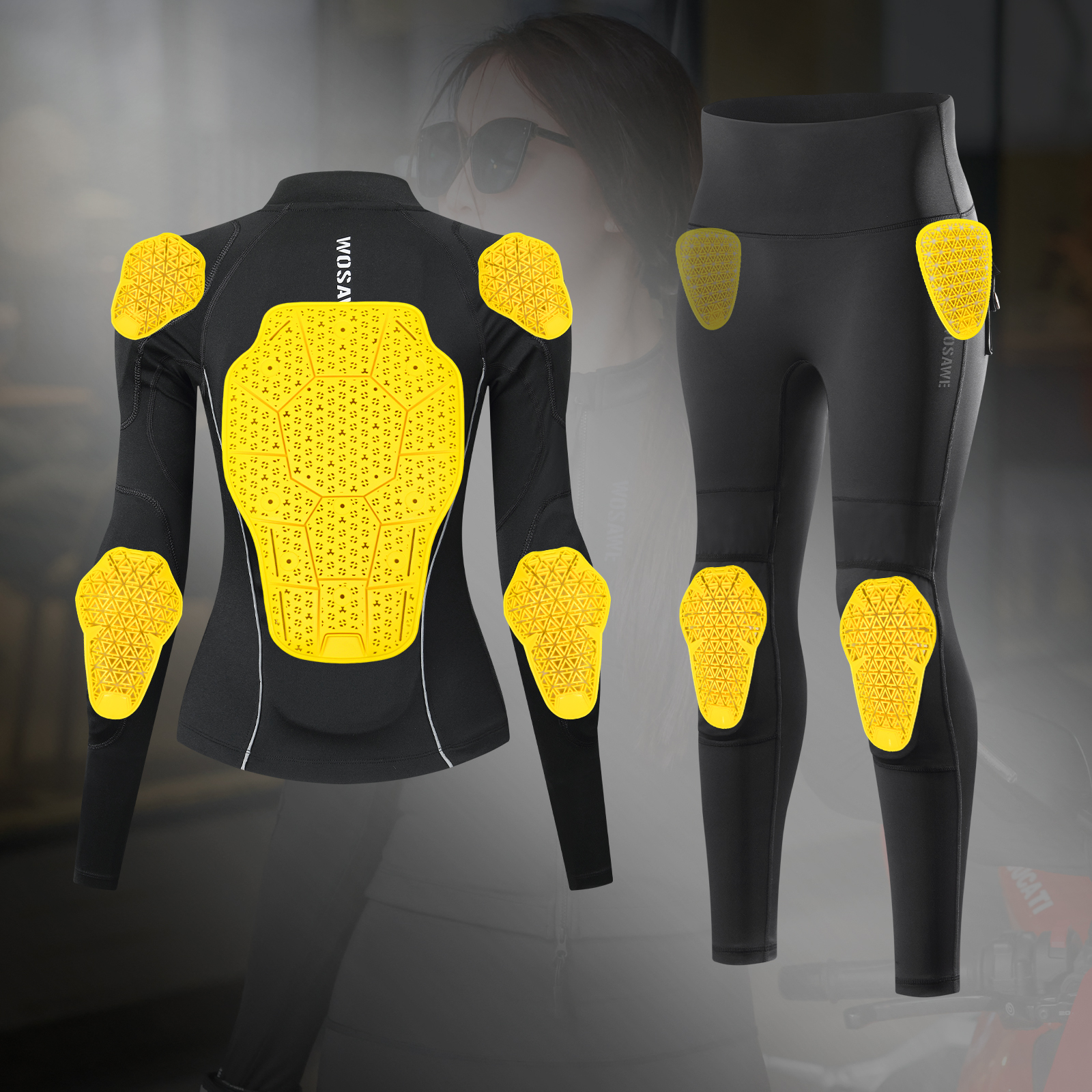 WOSAWE Summer Breathable Motor - Mountain Biking Elbow Pads のレビューと価格